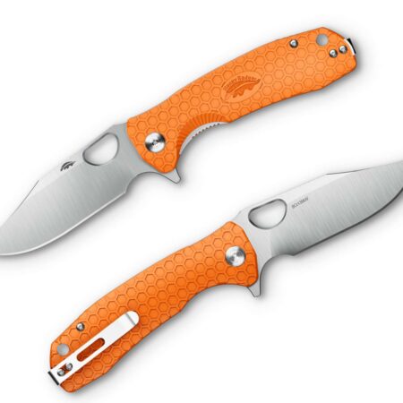 Honey Badger Clippoint Large Orange